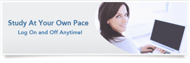 Study at your own pace log on and off anytime!